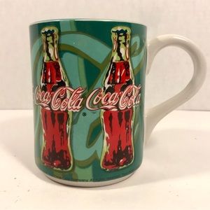Coca Cola Gibson Mug Rare 1998 16 oz Green Coffee Mug Cip!